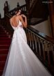 Rachel Allan RB5121 Removable Train Spaghetti Strap Bridal Dress