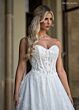 Rachel Allan RB5132 Sheer Sleeve A-Line Bridal Dress