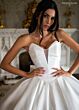 Rachel Allan RB6190 Pleated Skirt Satin Back Bow Bridal Gown