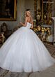 Rachel Allan RB6191 Beaded Scoop Neck Corset Bodice Bridal Gown