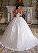 Rachel Allan RB6194 Applique Hem Strapless Bridal Gown