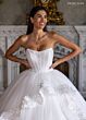 Rachel Allan RB6194 Applique Hem Strapless Bridal Gown