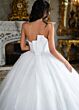 Rachel Allan RB6194 Applique Hem Strapless Bridal Gown