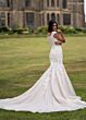 Rachel Allan RB7020 Cap Sleeve Lace Applique Mermaid Bridal Gown