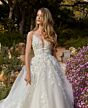 Mori Lee 4138 Matilda Double Belt Plunging Neck Wedding Gown
