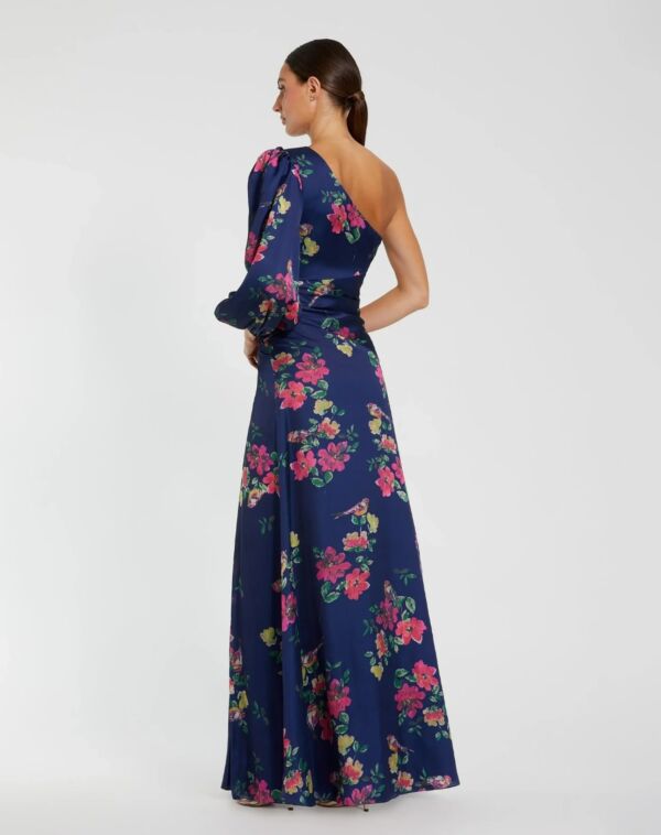 Mac Duggal 2634 One Sleeve Floral Dress