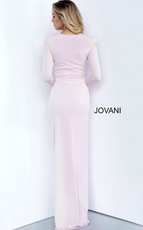 Jovani 3060 Plunging Neckline Body Suit Formal Dress