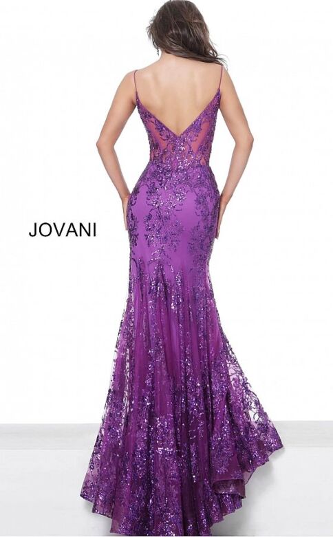 Jovani 3675 Corset Top Sequin Dress