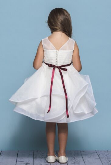Rosebud Fashions 5138 Flounce Skirt Flower Girl Dress