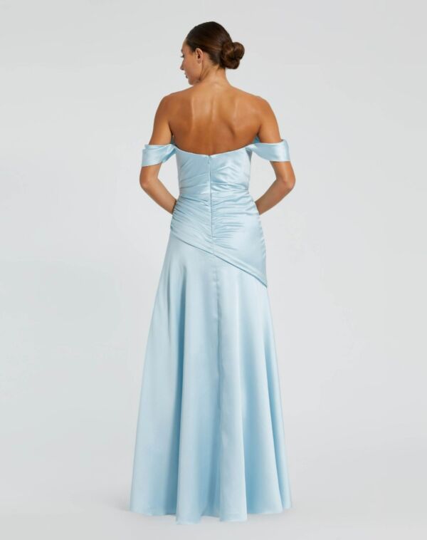 Mac Duggal 56037 Off-The-Shoulder Draped Bodice Formal Dress