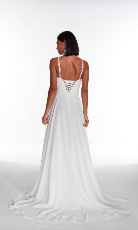Alyce Paris 7018 Spaghetti Strap Wedding Dress