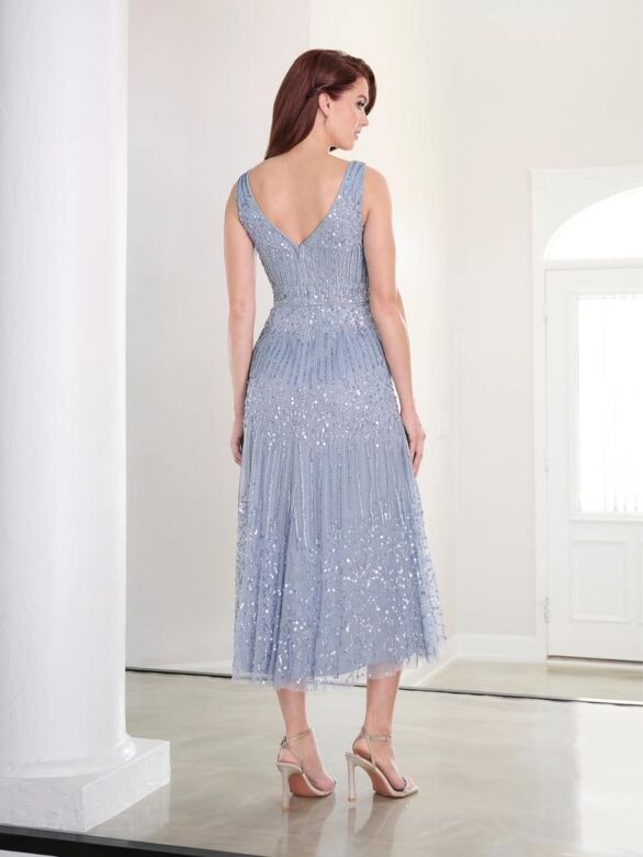 Adrianna Papell 40456 Sleeveless V-Neck Dress - Stock Only