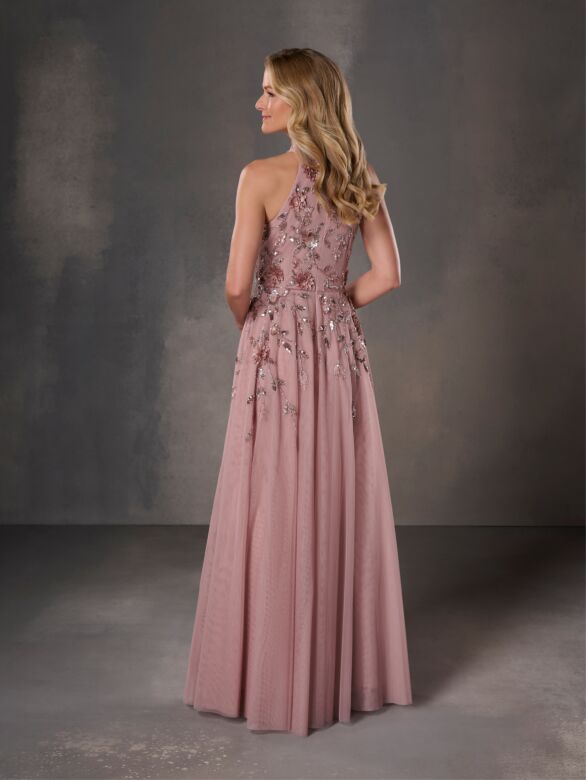 Christina Wu 40569 Full Skirt Halter Neckline Dress