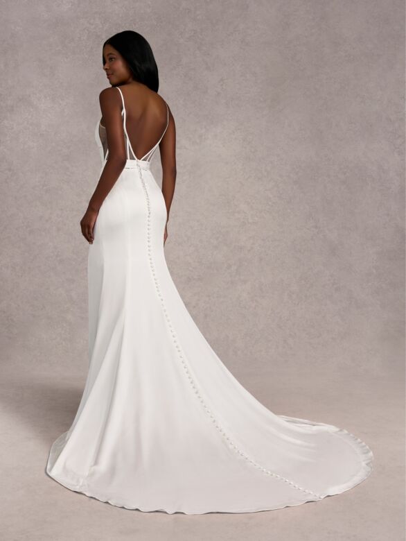 Adrianna Papell 31263 Corset Bodice Open Back Bridal Gown