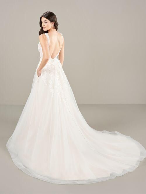 Adrianna Papell 31276 Sleeveless A-line Bridal Dress