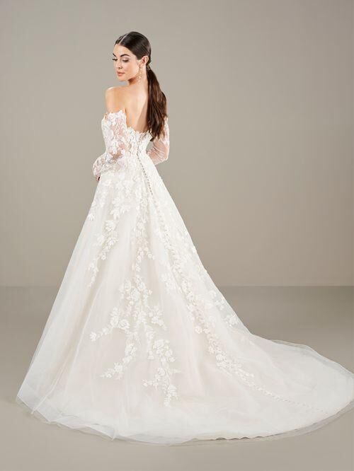 Adrianna Papell 31286 Strapless Corset Bodice Bridal Gown