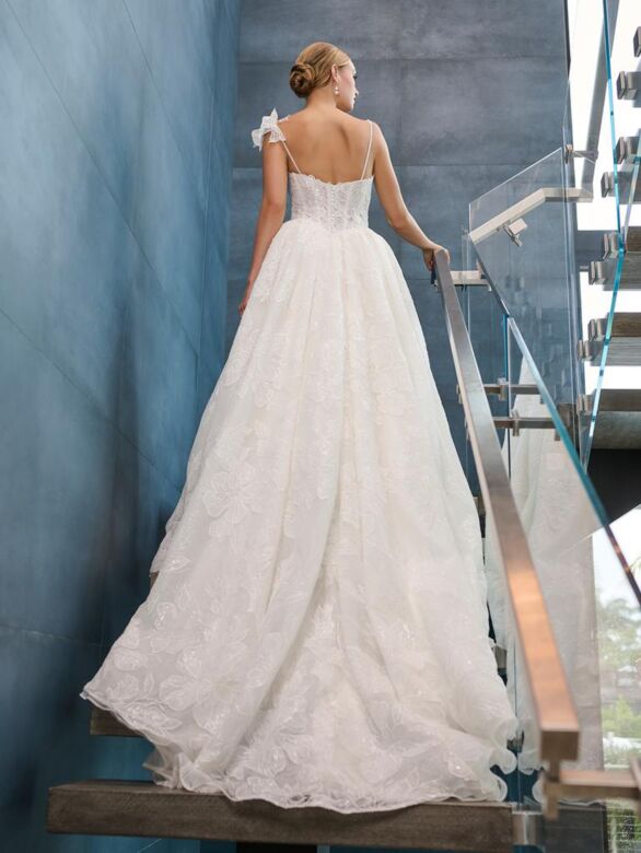 Adrianna Papell 31326 Corset Bodice Lace Bridal Gown
