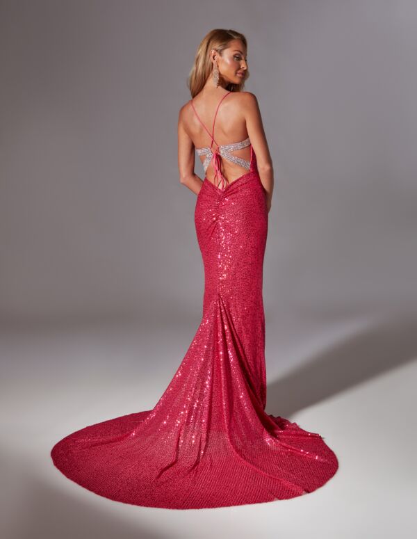 Aerie Couture 207 Strappy Back Beaded Dress