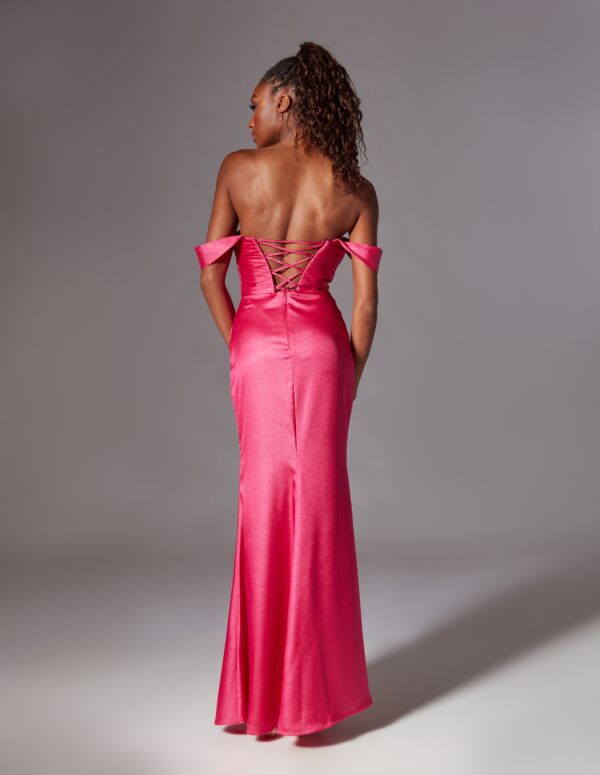 Aerie Couture 211 Slit Skirt Off The Shoulder Dress
