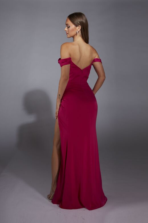 Aerie Couture 361 Drape Skirt Off The Shoulder Dress