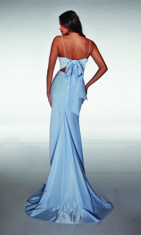 Aerie Couture 372 Ruffle Slit Tie-Back Dress