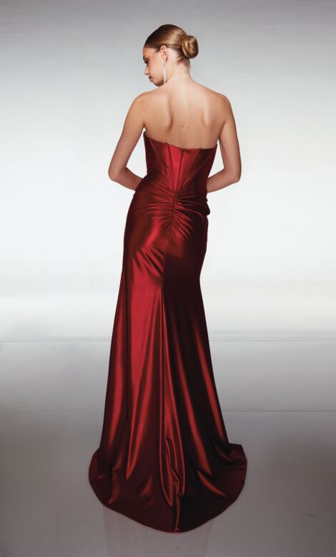 Aerie Couture 382 Corset Bodice Slit Skirt Dress
