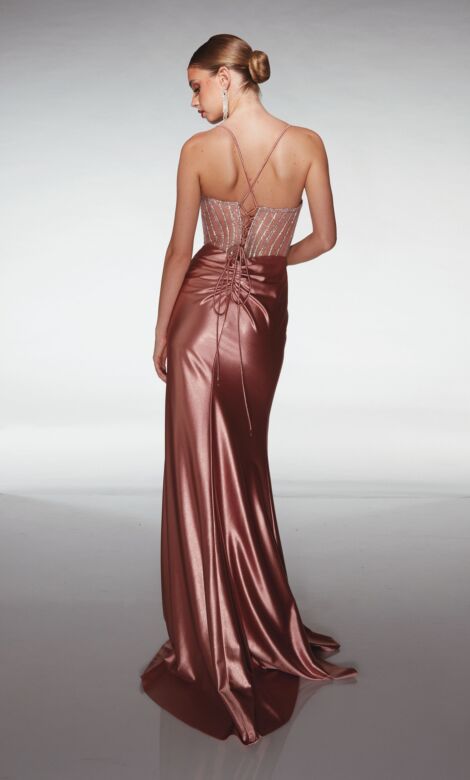 Aerie Couture 402 High Slit Spaghetti Strap Dress