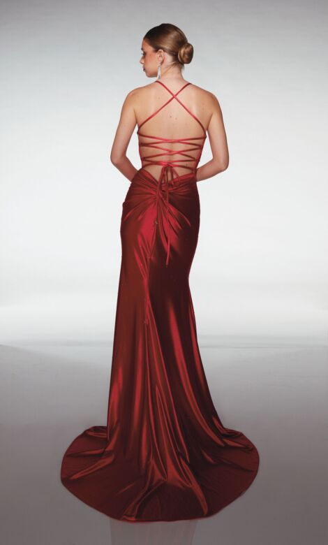 Aerie Couture 406 Slit Skirt Sweep Train Dress