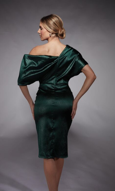 Alyce Paris 70060 Drape Asymmetric Neck Evening Dress