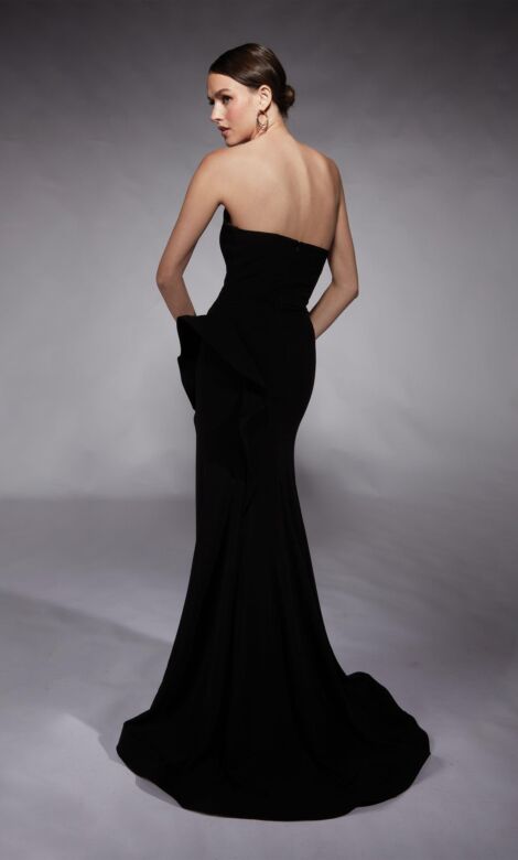 Alyce Paris 7113 Plunging Neck High Slit Wedding Gown