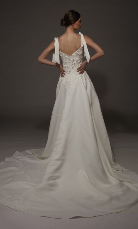 Alyce Paris 50002 A-Line Embroidered Lace Bodice Bridal Gown