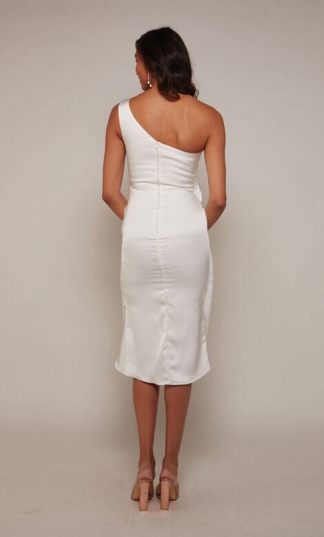Alyce Paris 70038 Tulip Hem One-Shoulder Bridal Dress