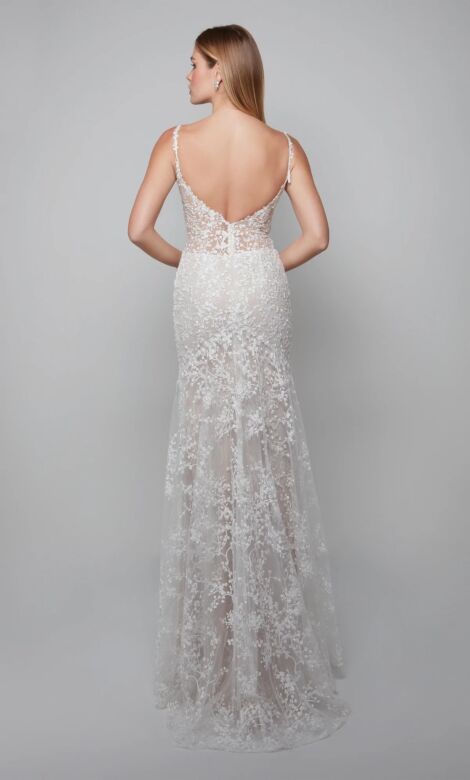 Alyce Paris 7077 Fit and Flare Bridal Dress