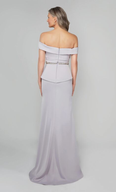 Alyce Paris 27610 Slit Skirt Pleated Bodice Dress