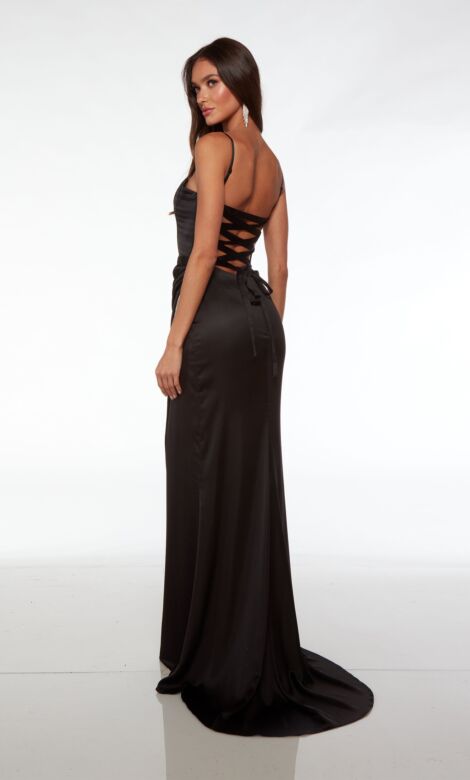 Alyce Paris 61485 Beaded Slit Corset Dress