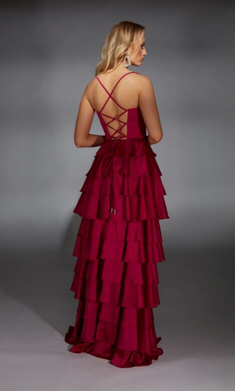 Alyce Paris 61738 Ruffle Skirt Corset Top Dress