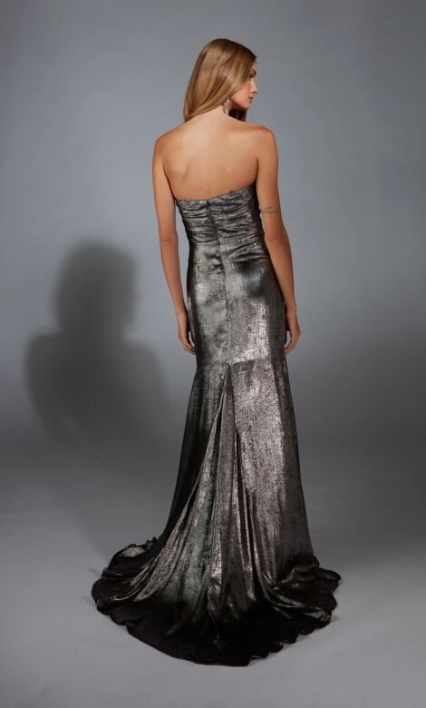 Alyce Paris 61778 Detachable Straps Metallic Dress