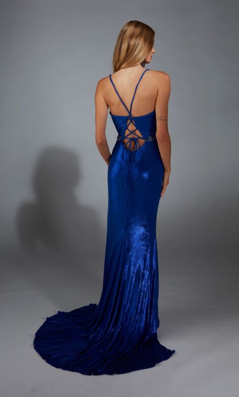 Alyce Paris 61785 Beaded Waist Ruched Bodice Dress