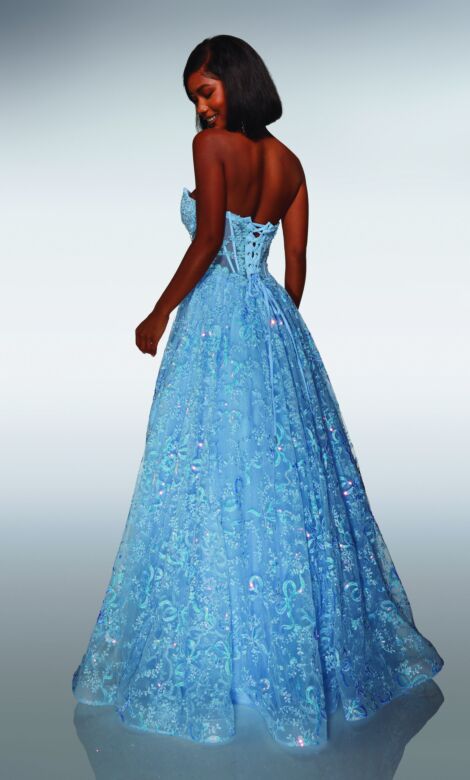 Alyce Paris 62033 Sweetheart Neck Illusion Corset Bodice Dress