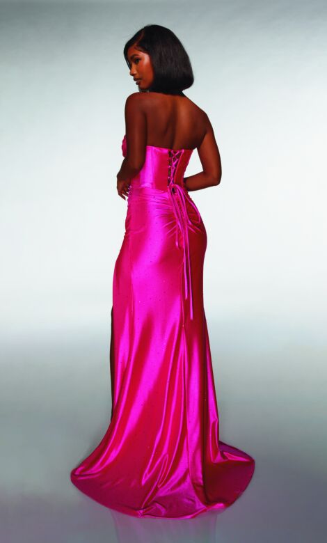 Alyce Paris 62099 Ruched Derriere Strapless Fitted Dress