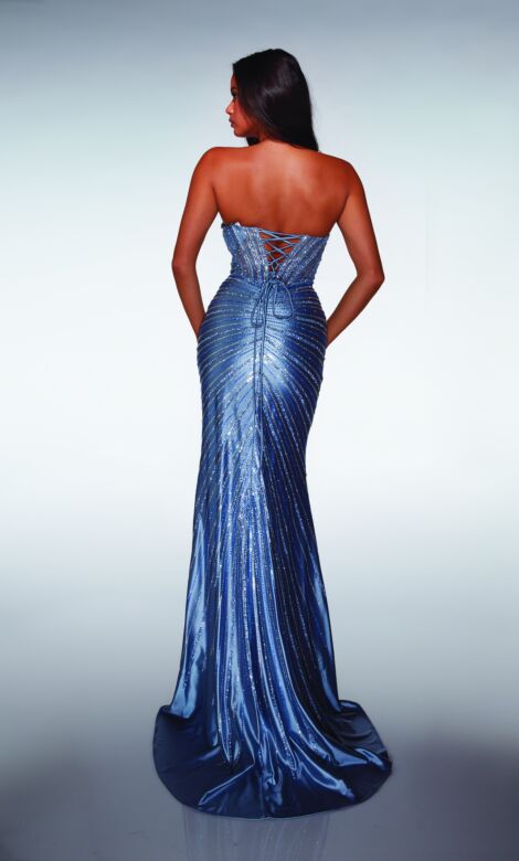 Alyce Paris 62142 High Slit Sweetheart Neck Dress