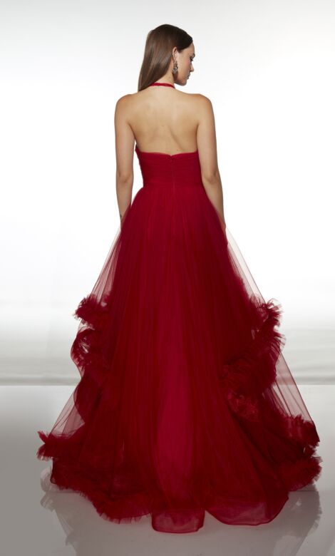 Alyce Paris 62151 Ruffle Skirt Sweetheart Neck Dress