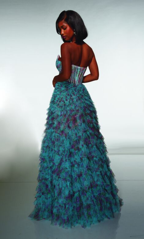 Alyce Paris 62169 Strapless Ruffle Skirt Dress