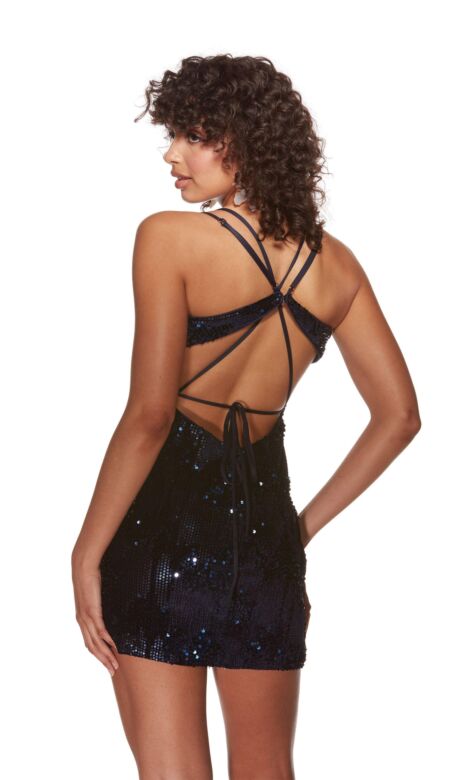 Alyce Paris 4935 Strappy Back Sequin Dress