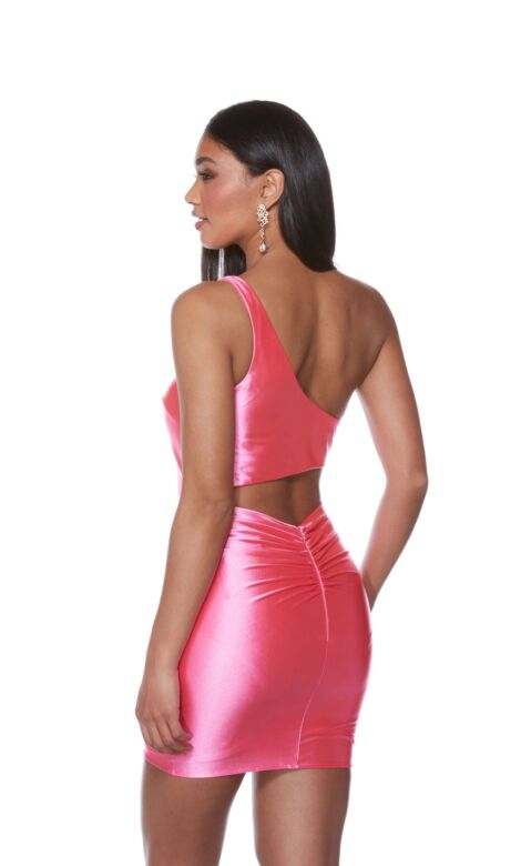 Alyce Paris 4705 Cutout Back One Shoulder Dress