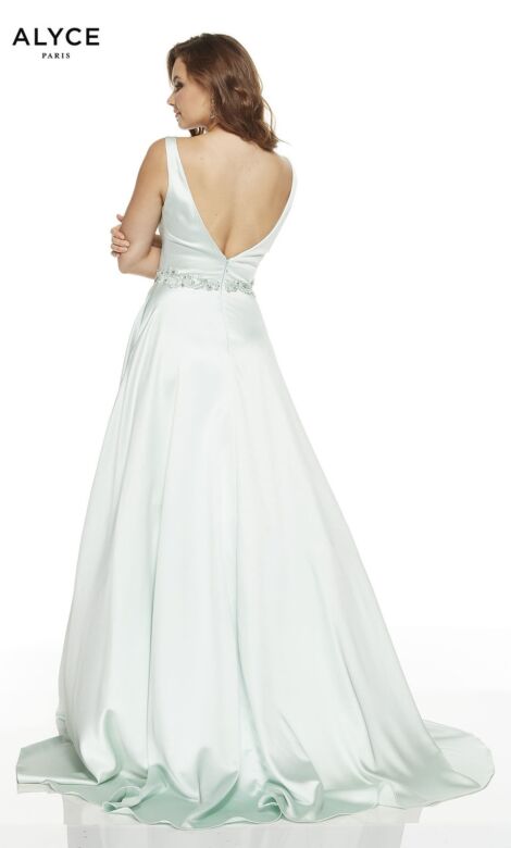 Alyce Paris 1422 Luminous Satin Prom Gown