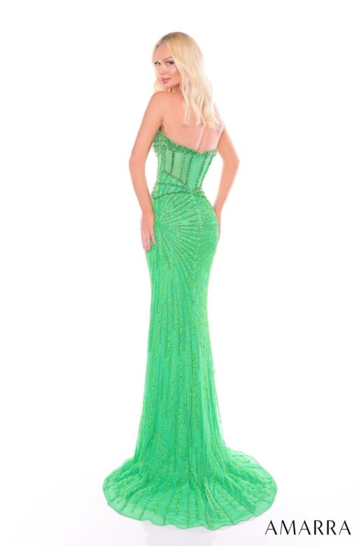 Amarra 88137 Embellished Strapless Sweetheart Dress