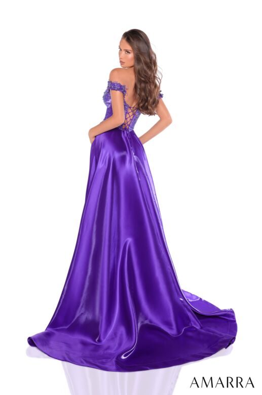 Amarra 88247 Embellished Bodice High Slit Dress