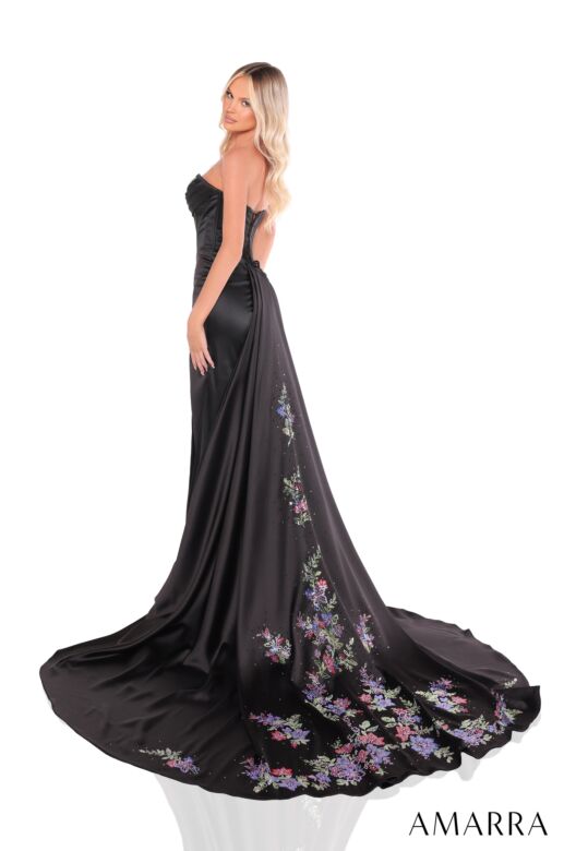 Amarra 88272 Detachable Overskirt Strapless Sweetheart Corset Dress