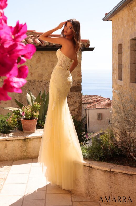 Amarra 89331 Double Keyhole Sweetheart Neckline Dress